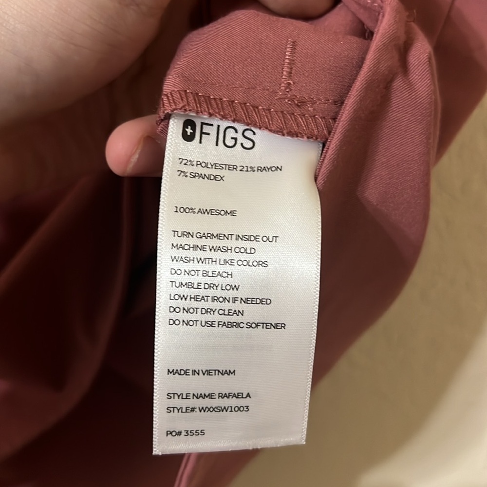 Figs | Rafaela Scrub Top in Mauve Women’s 2XL NEW - Picture 6 of 7